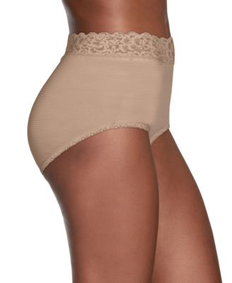 Vanity Fair Flattering Lace Stretch Brief Underwear 13281, also available in extended sizes