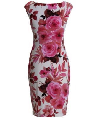 Connected Draped Sheath Dress