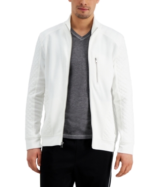 Inc Men's Quilted Rib Knit Jacket Created for Macy's
