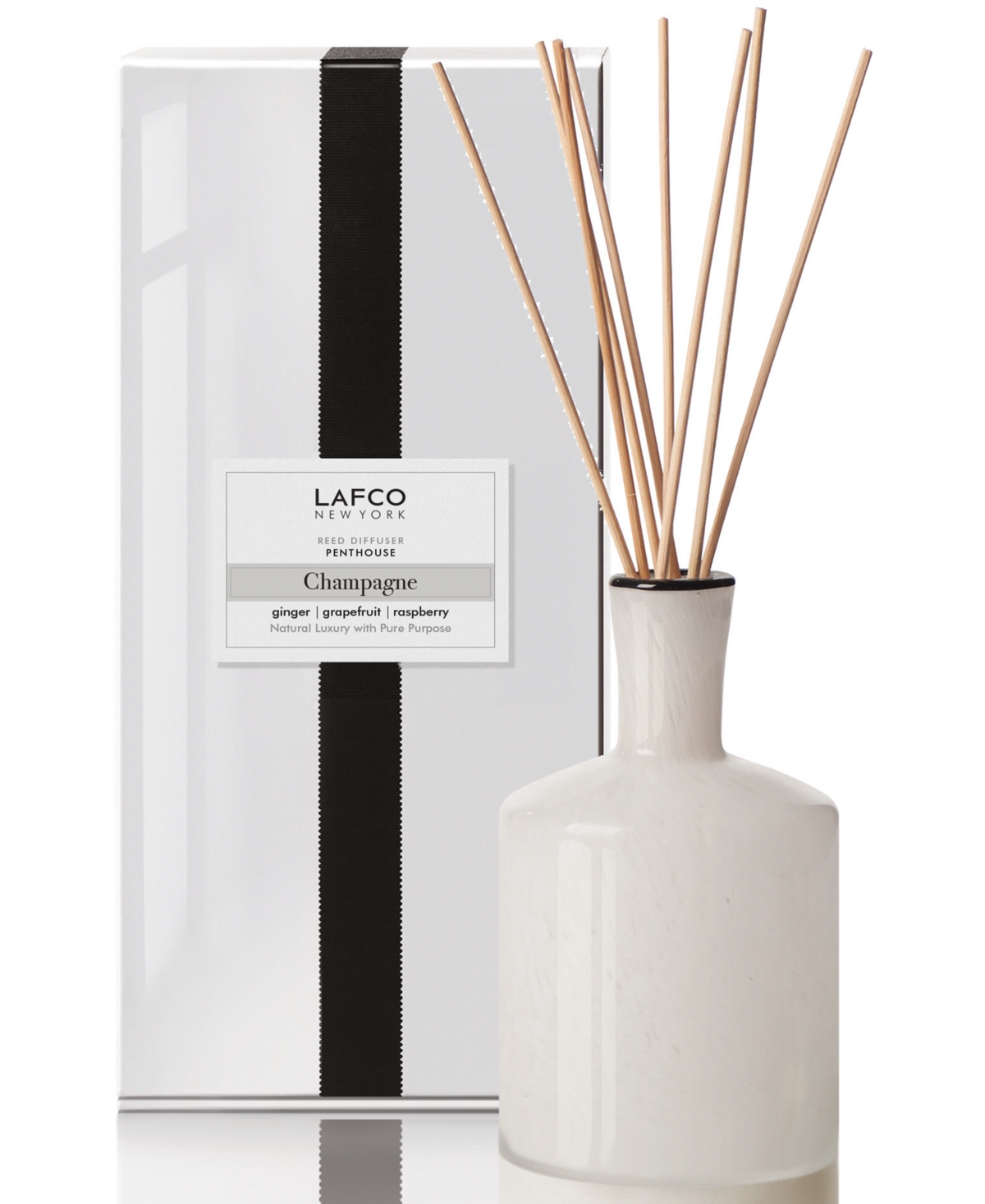 Champagne Penthouse Classic Reed Diffuser, 6-oz. - White