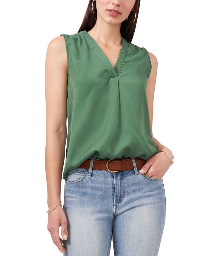 Vince camuto clearance sleeveless blouses