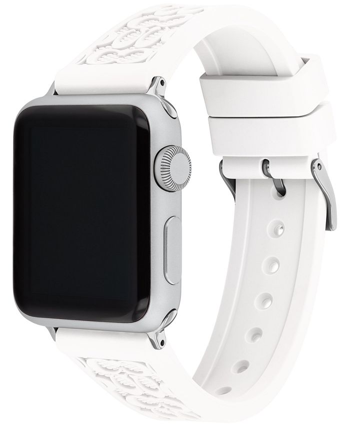 COACH White Rubber 38/40/41mm Apple Watch® Band Macy's