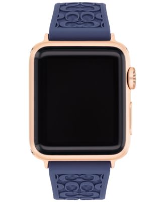 COACH - Blue Rubber 38/40mm Apple Watch&reg; Band