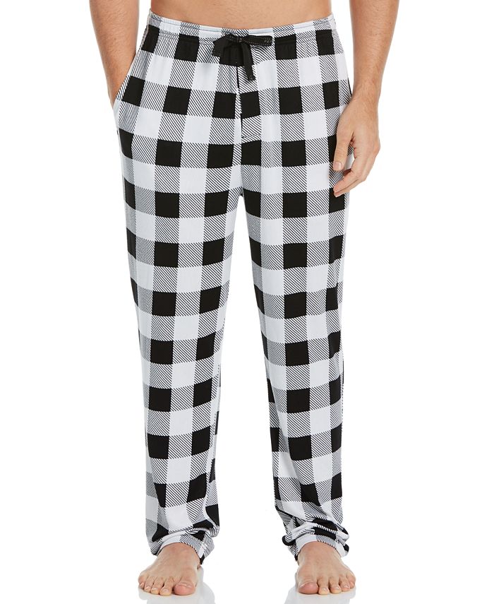Perry Ellis Portfolio Men's Buffalo Plaid Knit Pajama Pants - Macy's
