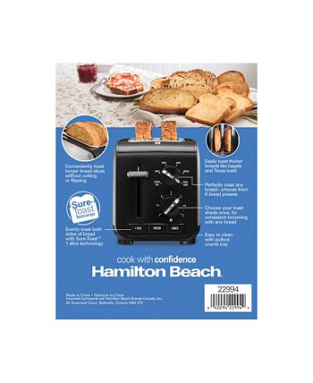 Hamilton Beach Expert-Toast 2 Slice Toaster - Black for sale
