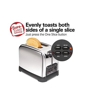 Hamilton Beach Sure-Toast 2 Slice Toaster with Toast Boost - On