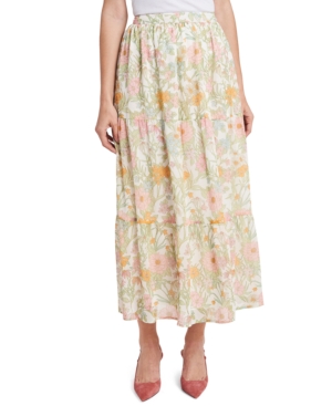 Vince Camuto Verona Garden Tiered Ruffled Skirt