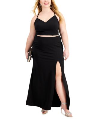 B Darlin Trendy Plus Size 2-Pc. Maxi Dress - Macy's