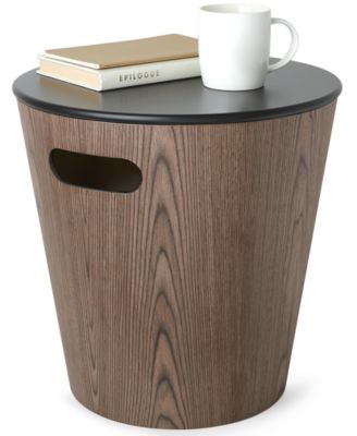 Umbra - Woodrow Modern Round Storage Ottoman