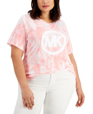 Michael Kors - Plus Size Tie-Dyed Logo T-Shirt