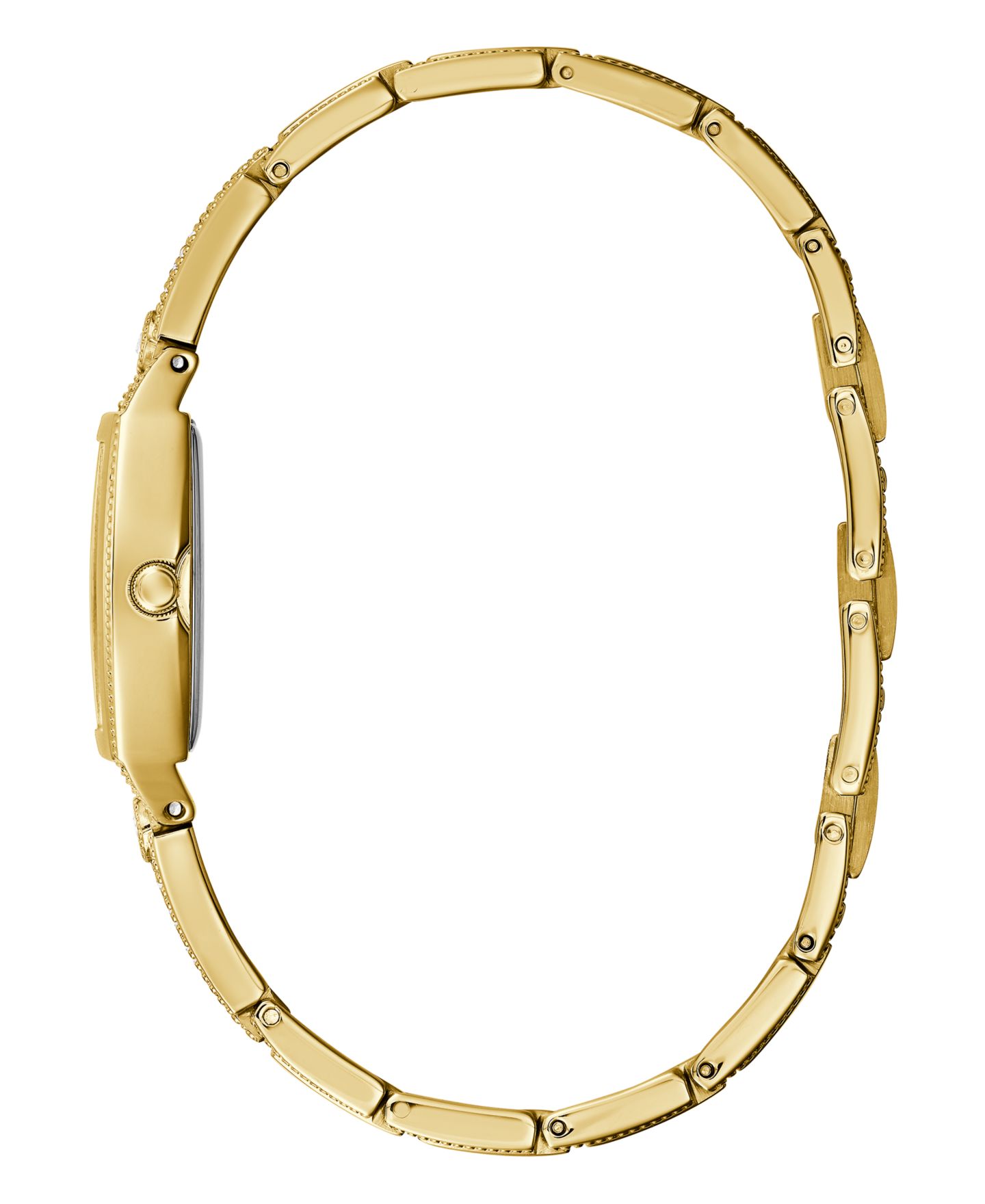 Женские часы GUESS Petite Gold-Tone Stainless Steel Glitz Bangle Watch 22mm — фото 2