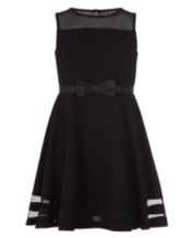 Macys girls black dress best sale