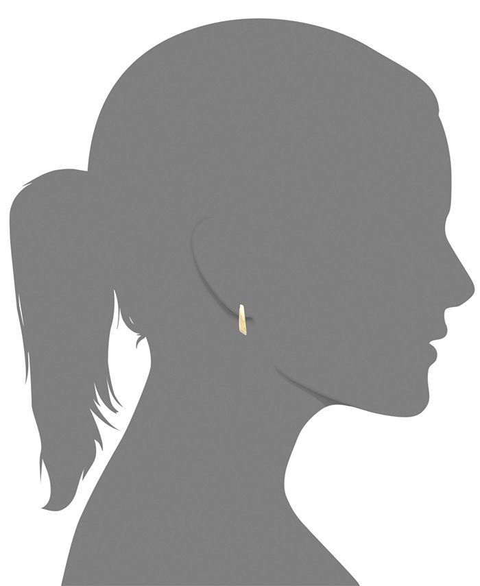Macy's 14k Gold Earrings, Visor Earrings - Macy's