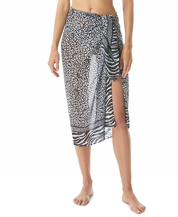 Michael Kors Printed Pareo Cover Up - Macy's