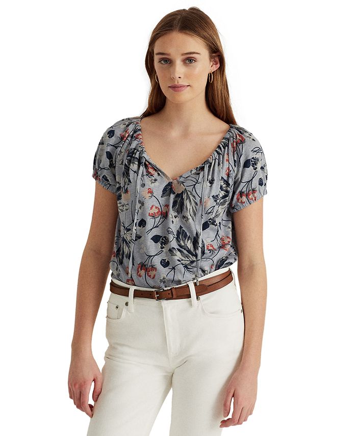 Ralph lauren on sale peasant top