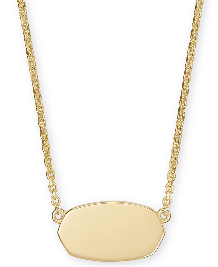 Kendra Scott Polished Disc Pendant Necklace 15