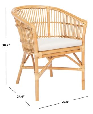 Olivia Rattan Accent Chair with Cushion