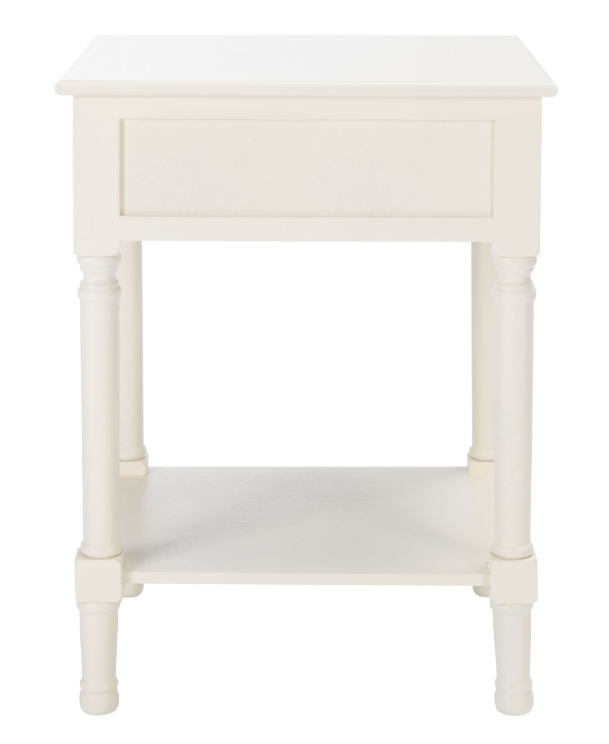 Safavieh Haines 1 Drawer Accent Table In White