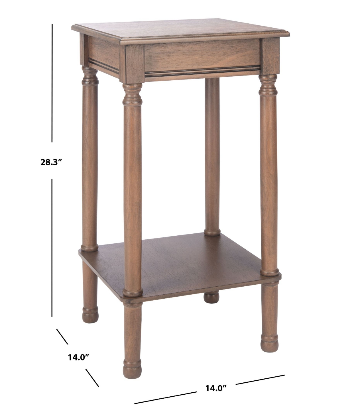 Safavieh Tinsley Square Accent Table In Brown