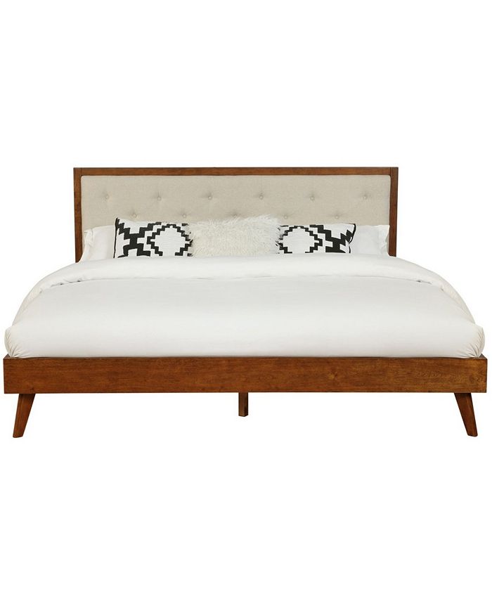 Linon Home D cor Roycroft Mid Century Platform Bed King Macy s