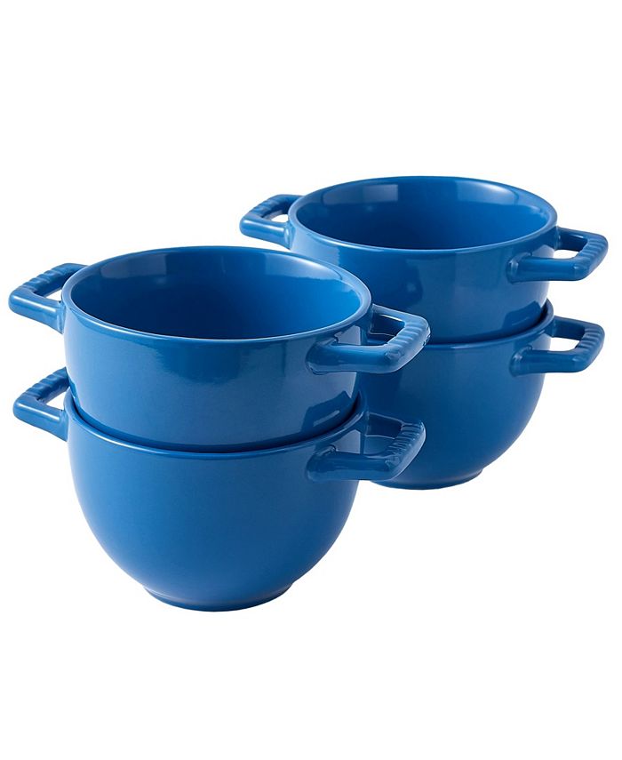 Bruntmor Large Soup Crocks with Handles for Cereal Bowl, Soup, Stew