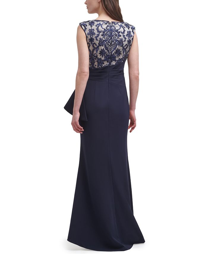 vince camuto sequin bodice gown