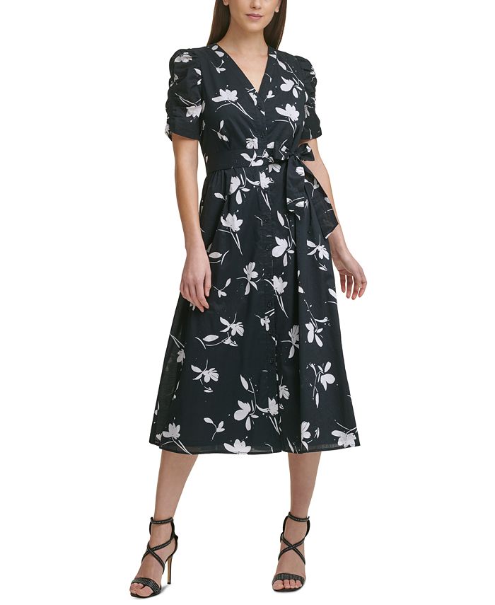 Dkny tiered midi dress Clearance