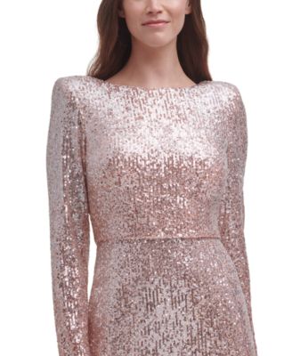 Eliza J Ombré Sequinned Gown - Macy's