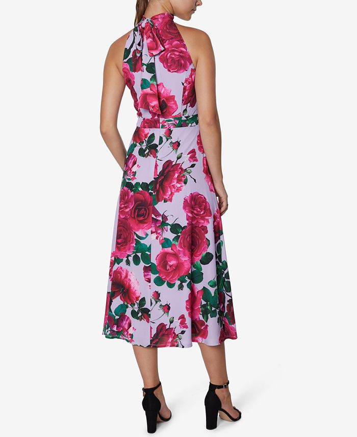 Laundry by Shelli Segal FloralPrint Halter Midi Dress Macy's
