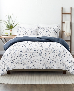 Ienjoy Home Home Premium Down Alternative Forget Me Not Reversible Comforter Sets Collection Bedding In Forget Me Not