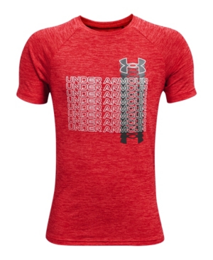 Under Armour Big Boys Tech Gradient Wordmark Short Sleeve Tee