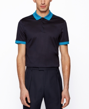Boss Men's Mercerized-Cotton Polo Shirt