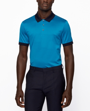 Boss Men's Mercerized-Cotton Polo Shirt