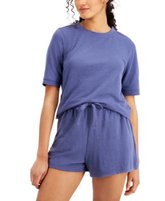 Style & Co - French Terry Short-Sleeve Sweatshirt
