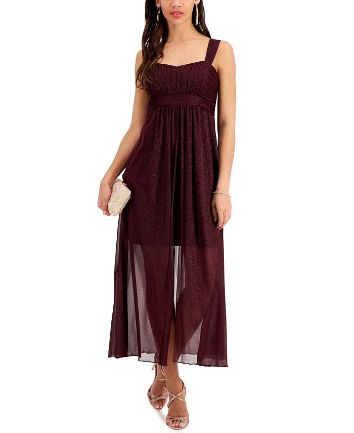 Connected Petite SheerOverlay Gown & Reviews Dresses Petites Macy's