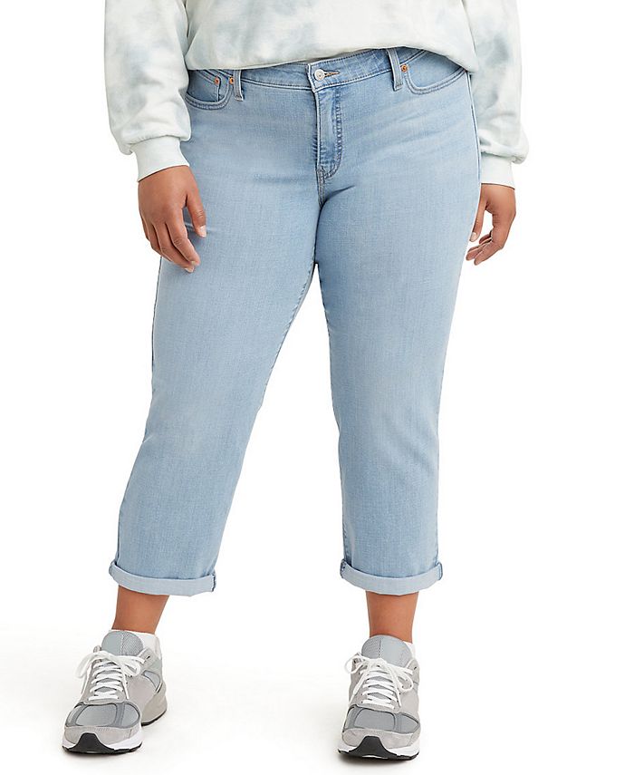 Levi's Trendy Plus Size Boyfriend Jeans & Reviews - Jeans - Plus Sizes - Macy's