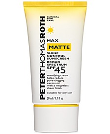 Max Matte Shine Control Sunscreen SPF 45, 1.7-oz.