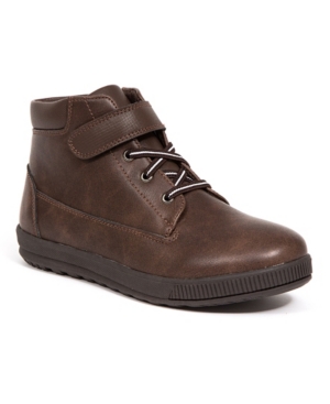 Deer Stags Big Boys Quinton Memory Foam Dress Casual Comfort High Top Sneaker Boot