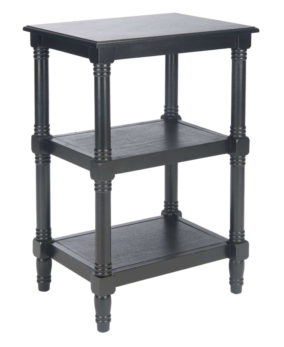 Safavieh Couture Cassie 3 Shelf Accent Table In Black
