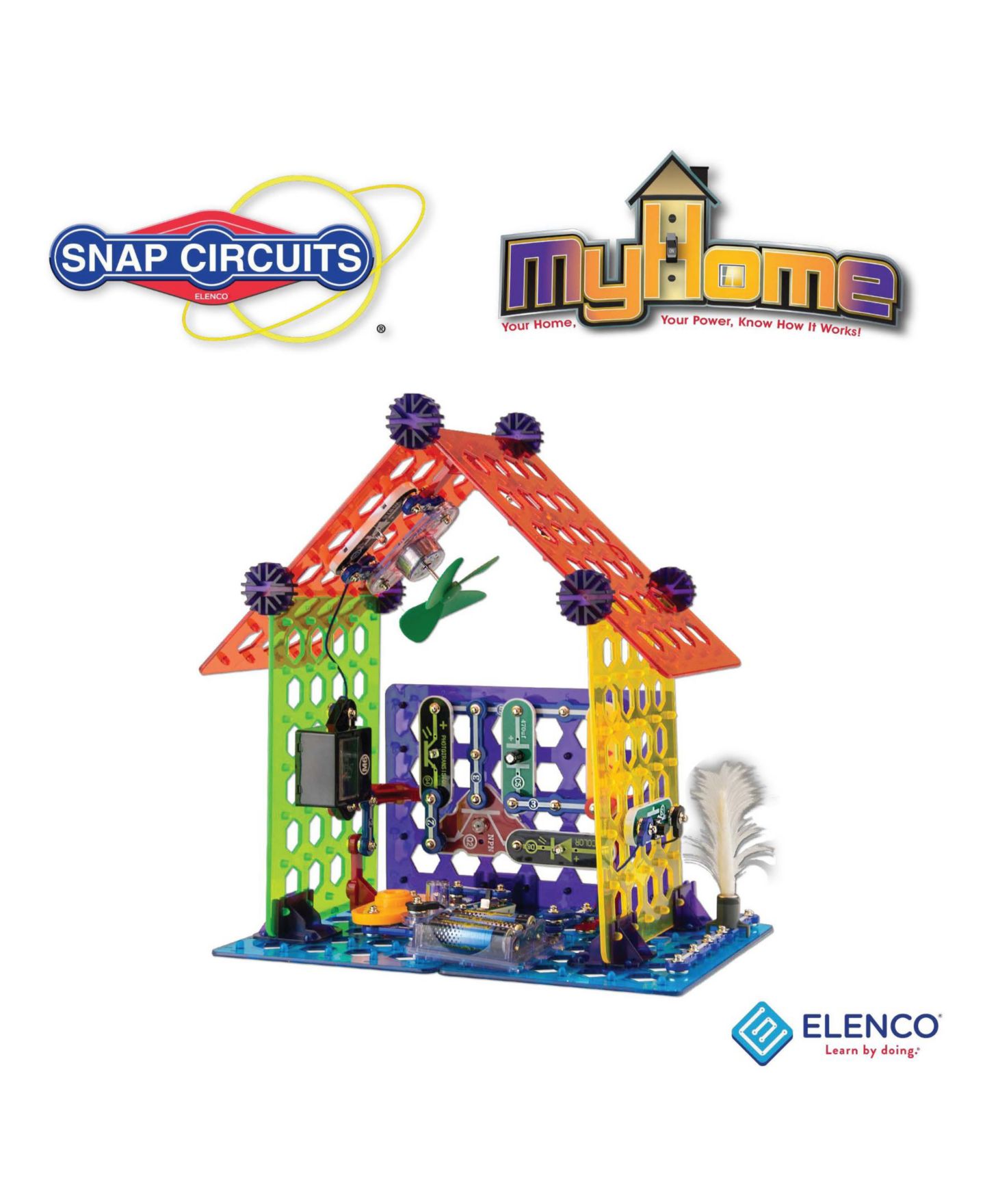 Детские игрушки Flat River Group MyHome 3-D Circuits 60-Piece Stem Learning Toy, Ages 8+ — фото 7