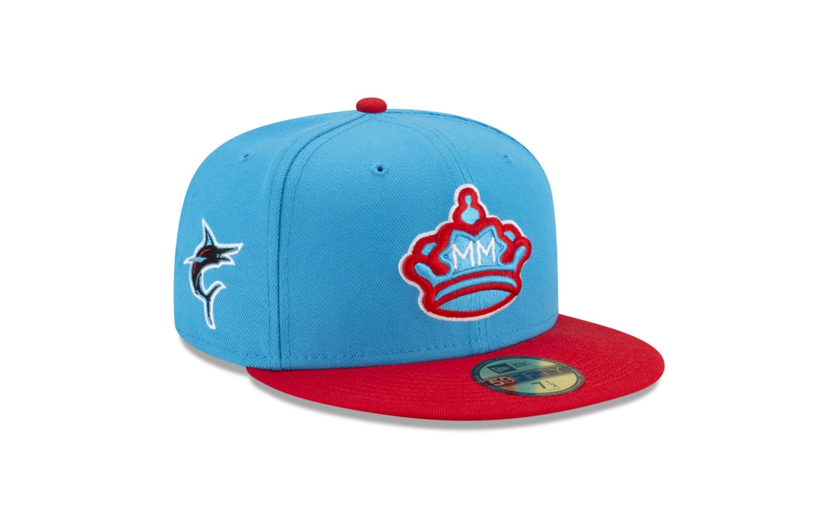 New Era Miami Marlins City Connect 59fifty Cap In Lightblue