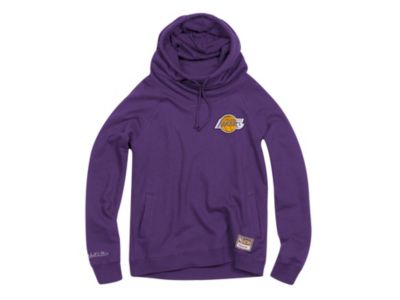 Mitchell & Ness - Los Angeles Lakers Women's Funnel Neck Fleece Hoodie