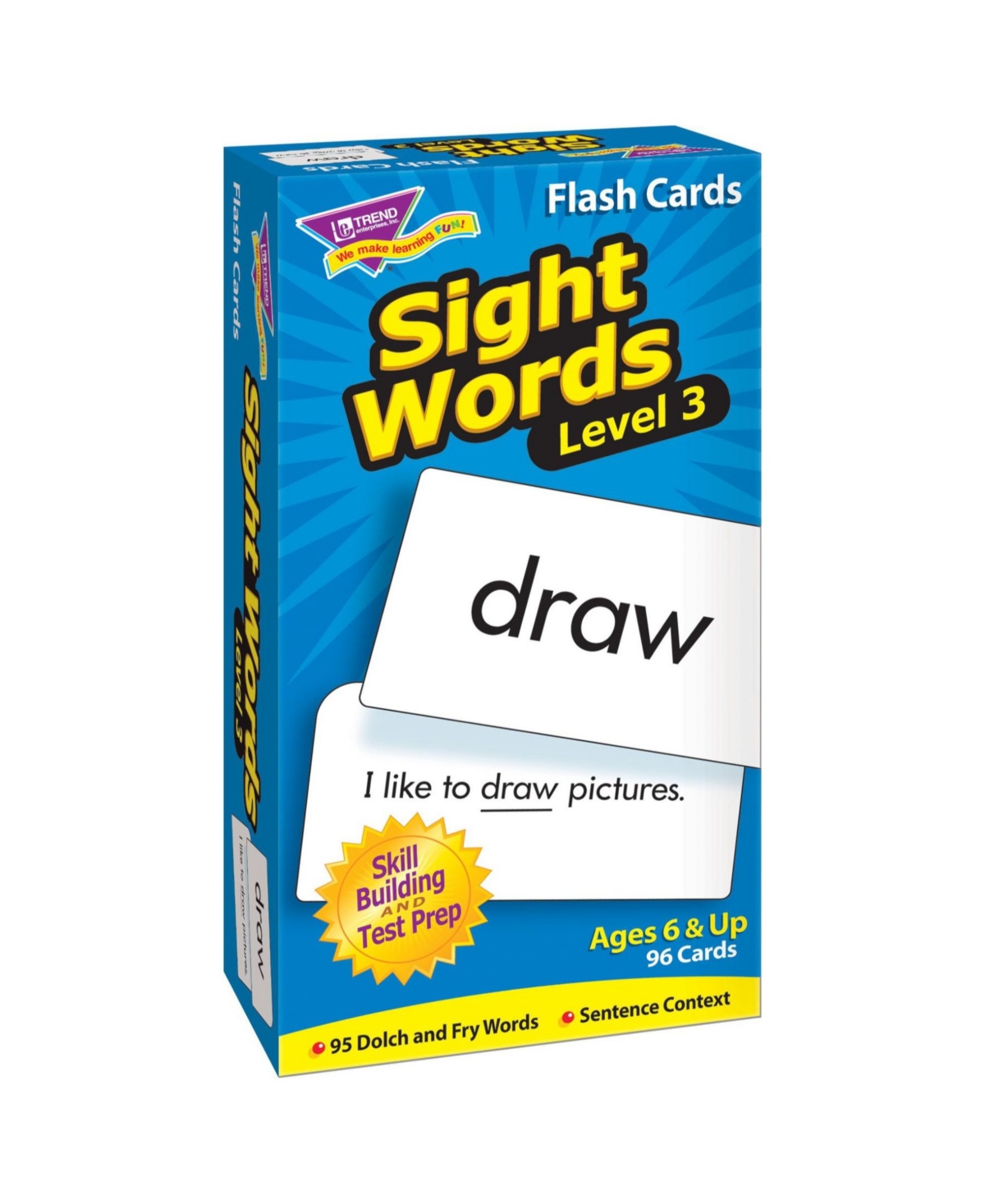 Trend Enterprises Kids' Sight Words Level 3 Skill Drill Flash Cards In Open Misce