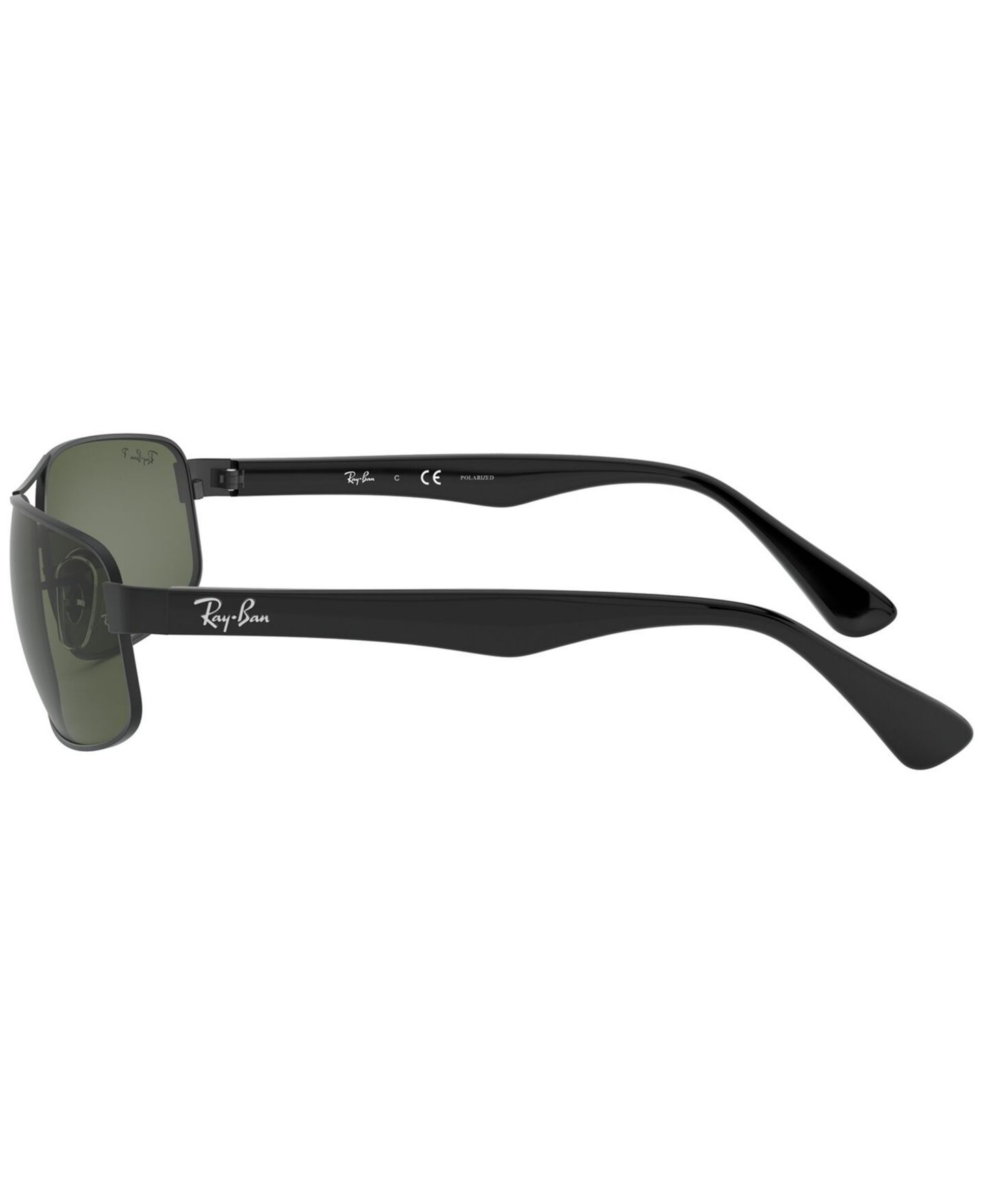 Женские солнцезащитные очки Ray-Ban Polarized Sunglasses, RB3445, цвет: Чёрный / Серый — фото 6