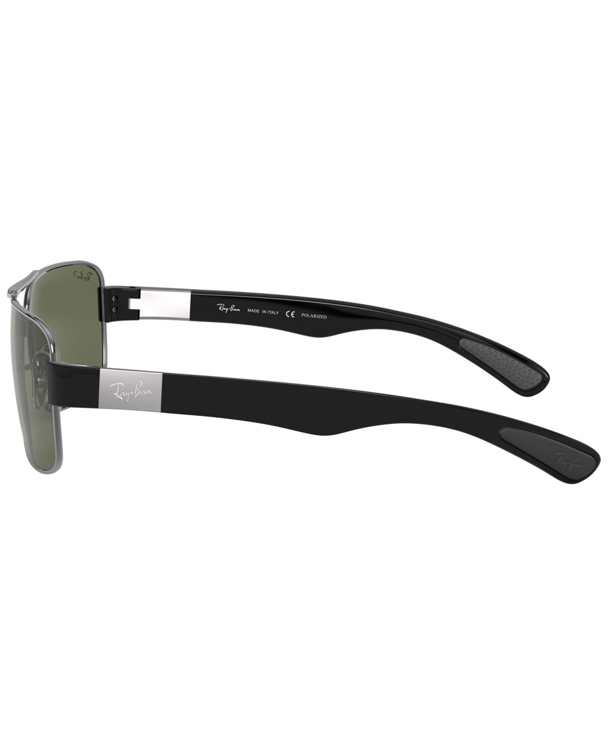 Ray Ban Rb3522 Sunglasses Gunmetal Frame Green Lenses Polarized 61-17 In Gunmetal,green Polar