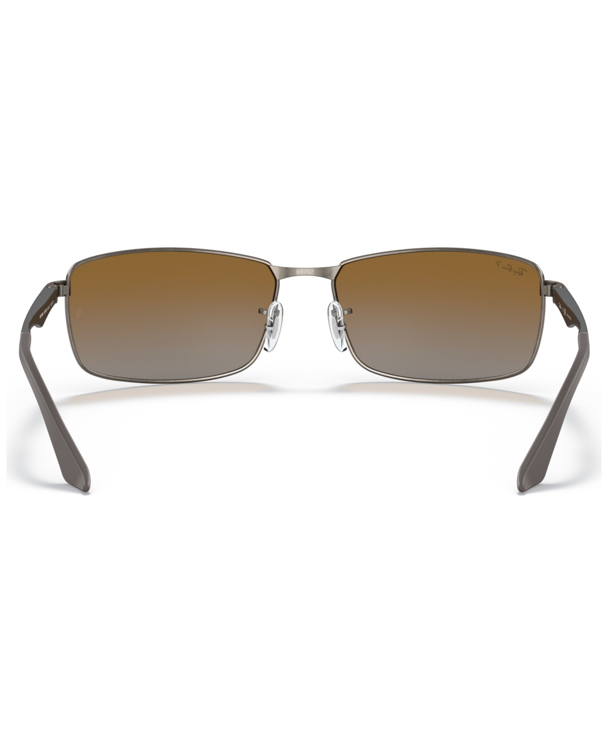 Shop Ray Ban Polarized Sunglasses , Rb3498 In Gunmetal Matte,grey Grad Pol
