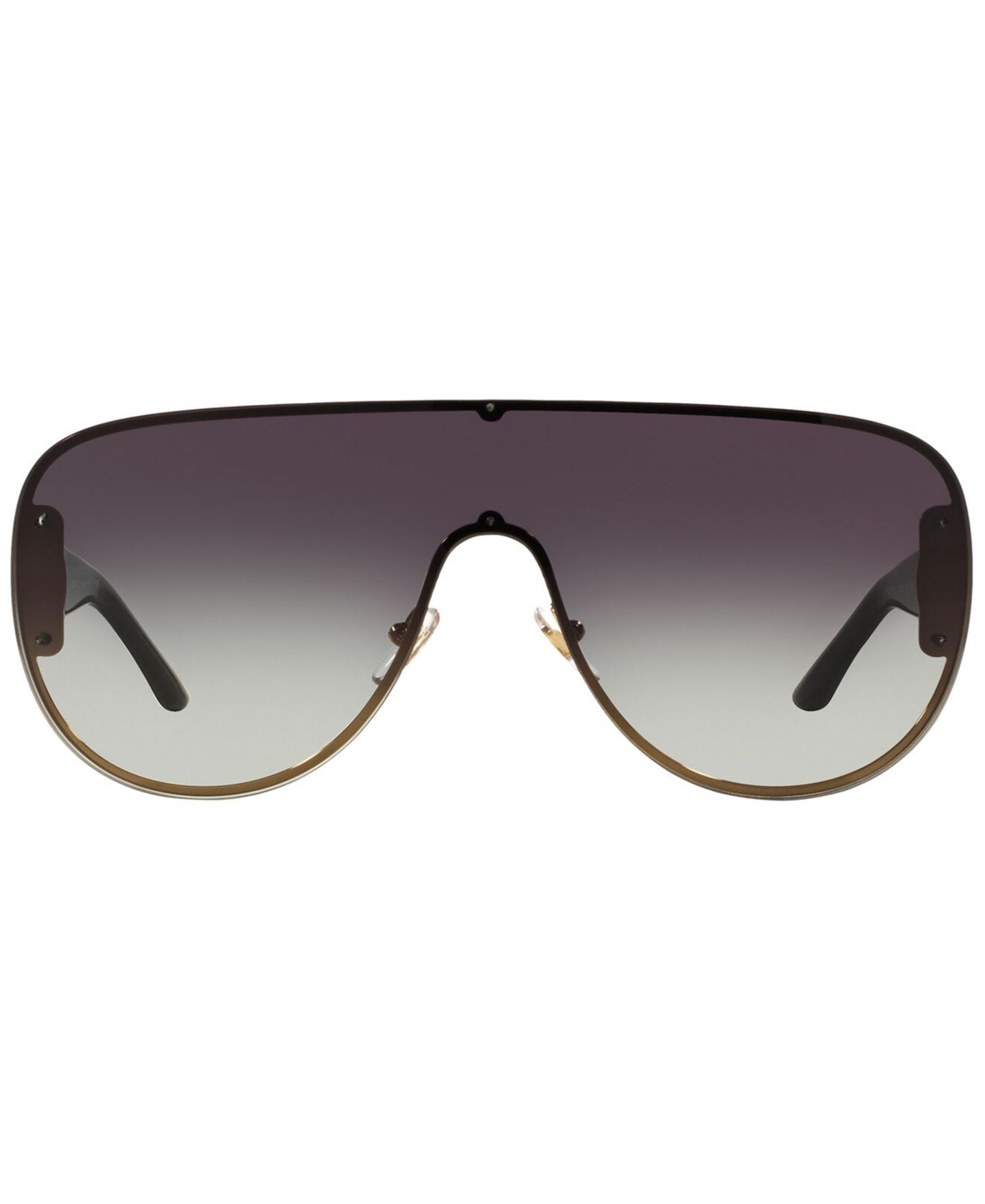 Женские солнцезащитные очки Versace Sunglasses, VE2166, цвет: Золотой / Серый градиентный — фото 4