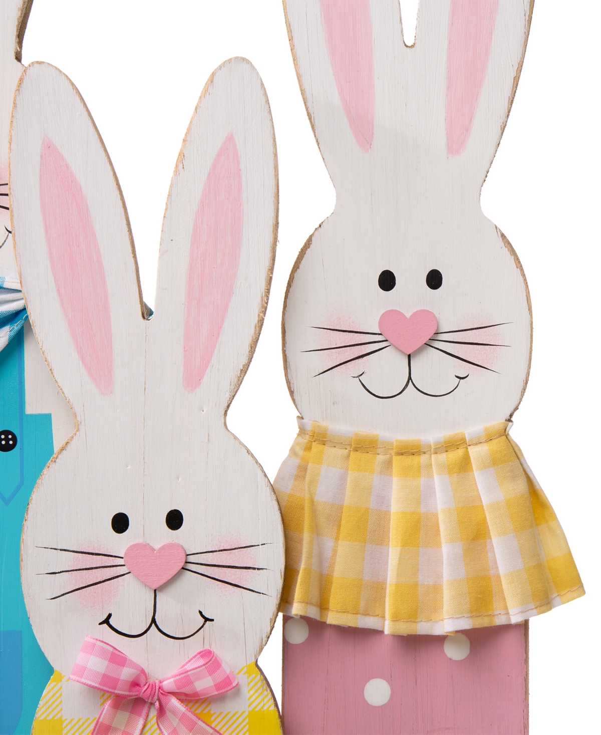 Glitzhome 30"H Easter Wooden Bunny Family Standing Decor