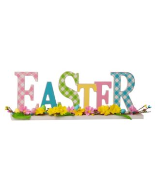 16''L Wooden "EASTER" Table Decor