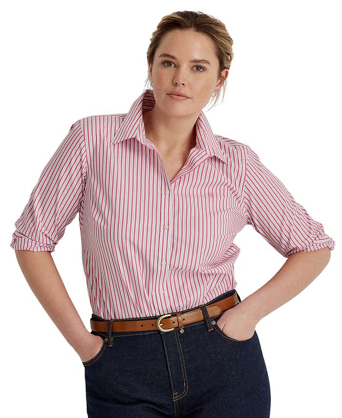 Striped Easy Care Cotton Shirt, Ralph Lauren